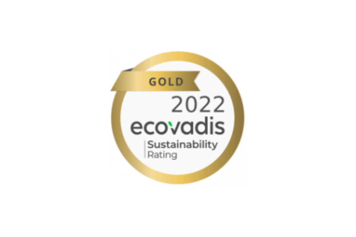 Ecovadis Sustainability Rating 2022- Gold